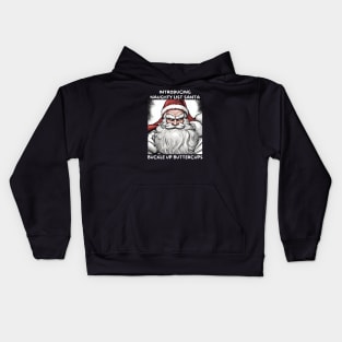 Funny Naughty List Santa Christmas Kids Hoodie